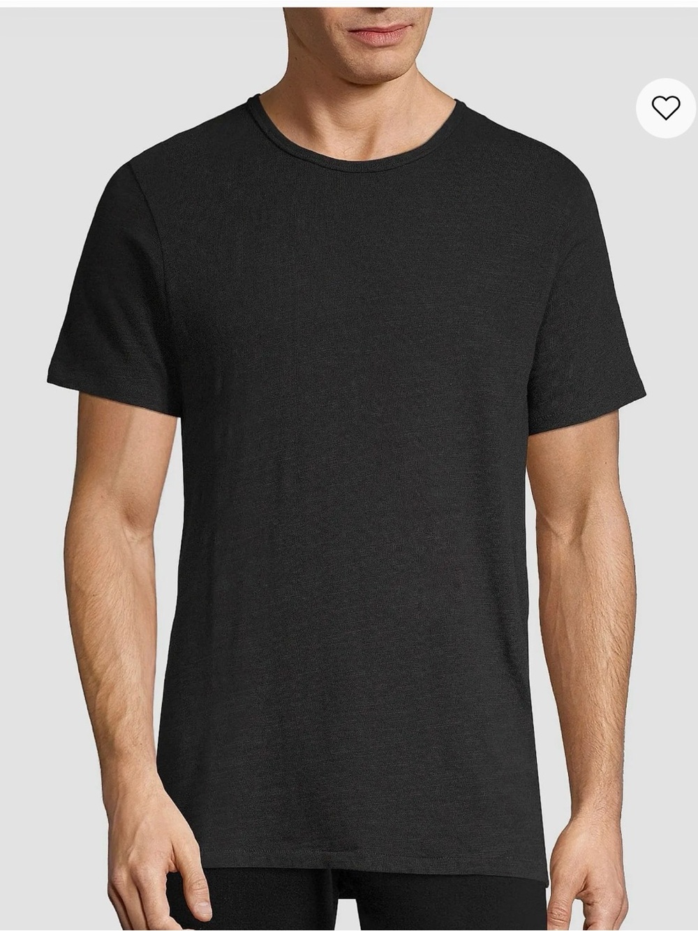 rag & bone Black Crewneck Short Sleeve Tee